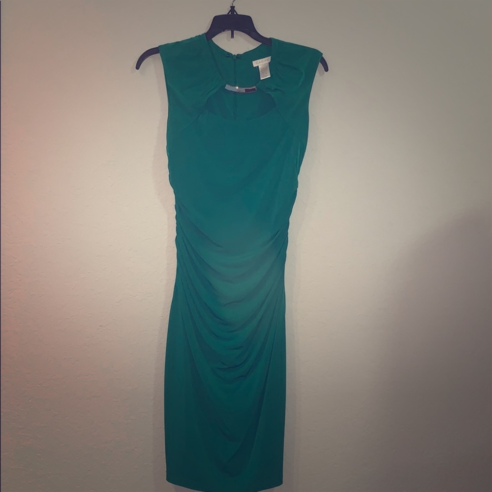Green cocktail dress
